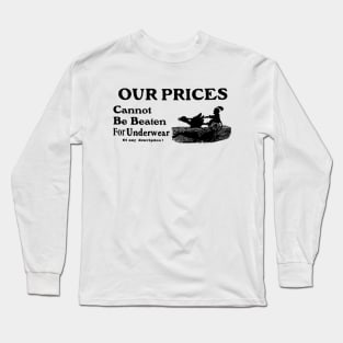 Underwear Prices Long Sleeve T-Shirt